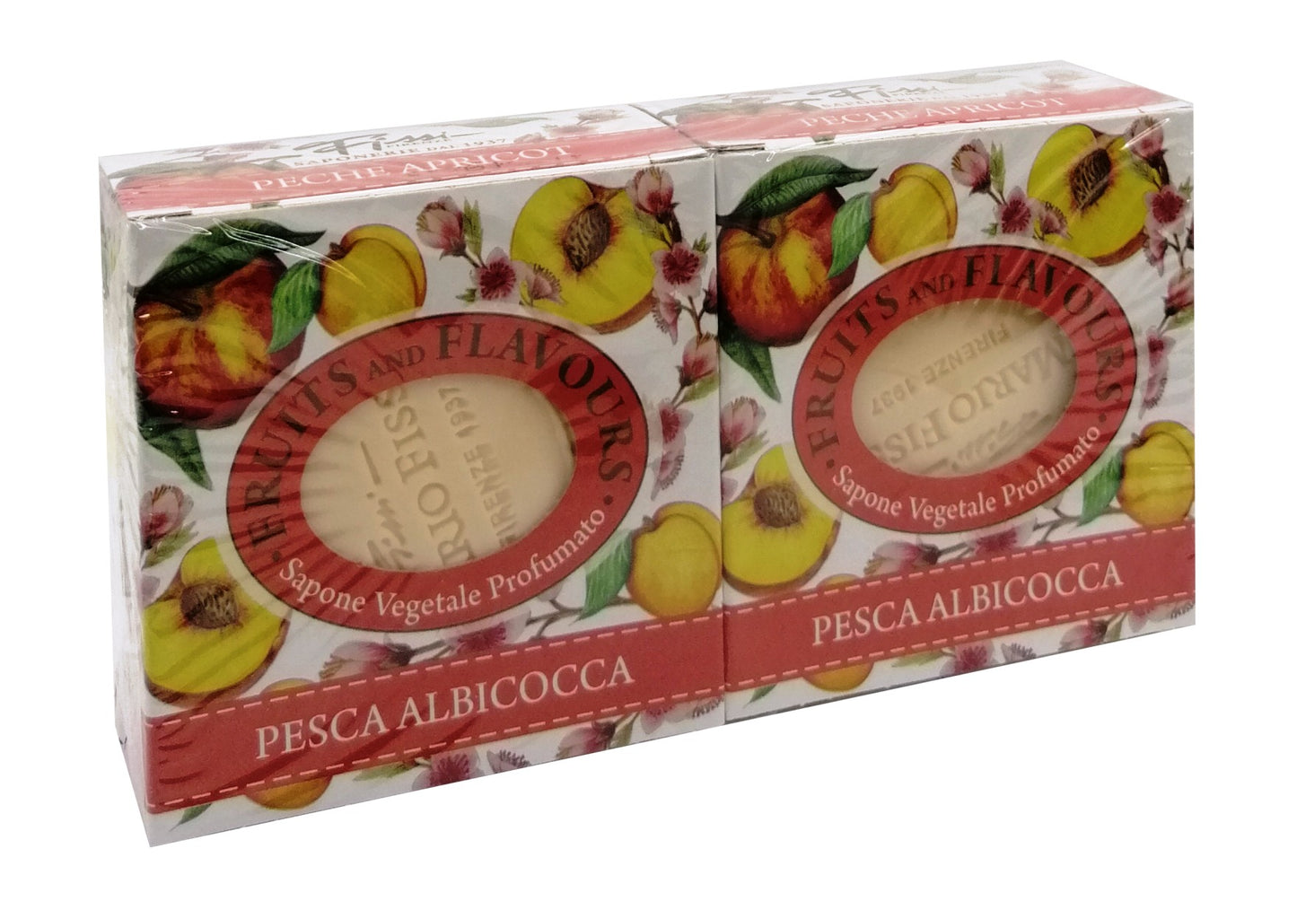 Mario Fissi Saponetta Pesca Albicocca 2 x 100 gr.