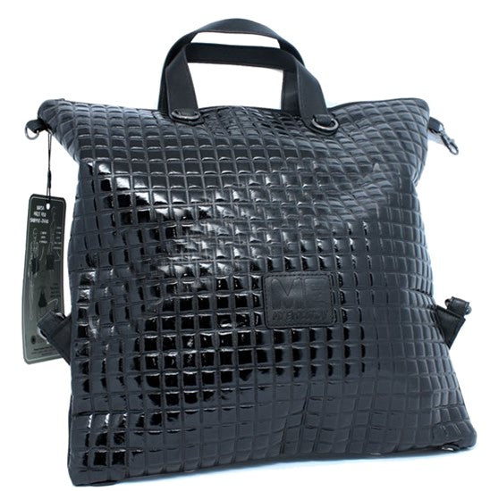 Borsa Multiuso Shopper - Zaino Con Lato In ecopelle e l'altro In PU Lucido cod.61997