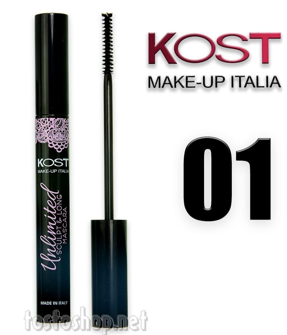 Kost Mascara Unilimited Nero 8.5 ml. Make-Up Italiano