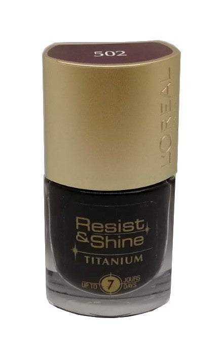 L'Oreal Smalto Resist & Shine Titanium N.502