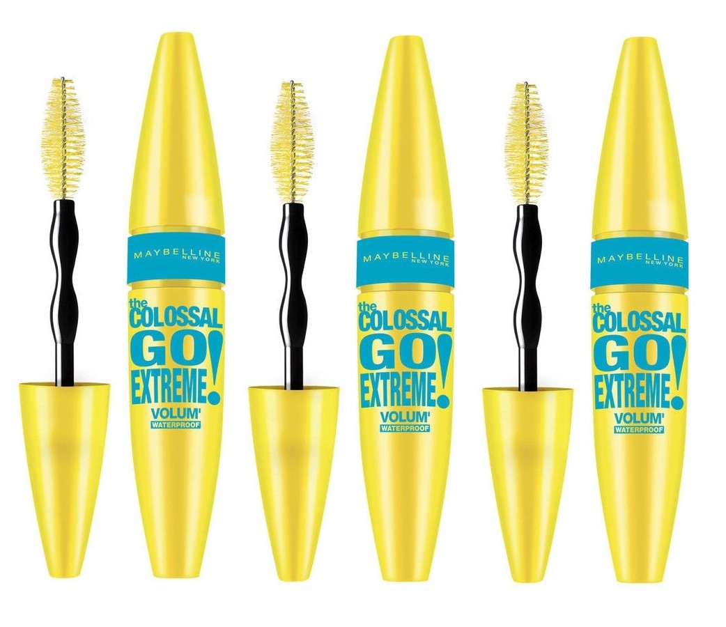 Set Da 3 pz Maybelline Mascara the Colossal Go Extreme Volum Waterproof Nero 10,7 ml