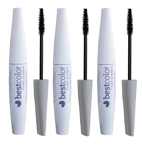 Set Da 3 pz Best Color Mascara Aquaresistente Alta Definizione Waterproof Nero