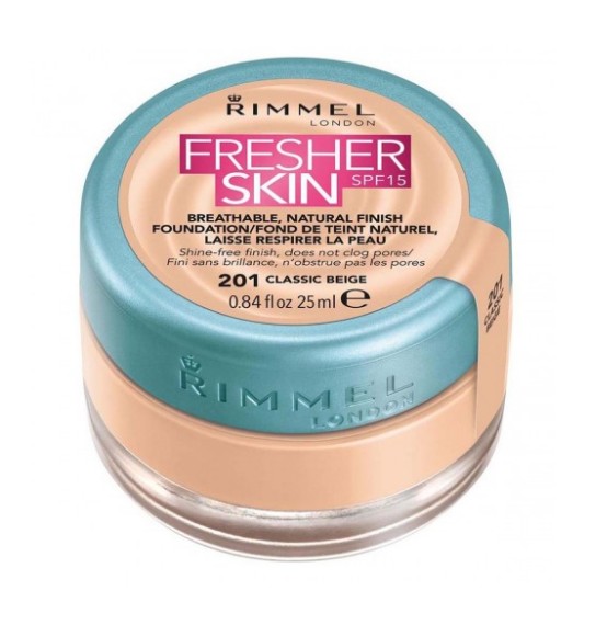 Rimmel Fresher Skin spf 15 fondotinta N° 201 Classic Beige