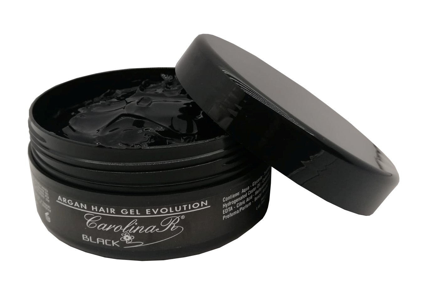 Carolina R. Gel Capelli Ecolution Black Argan 250 ml Nero