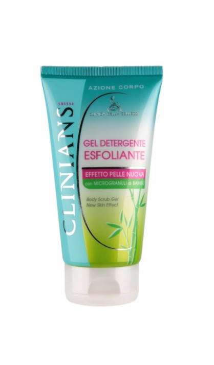 Clinians Gel Detergente Esfoliante Corpo Bambù Effetto Pelle Nuova 150 ml
