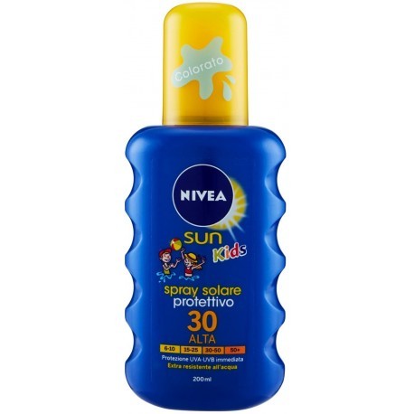 Nivea Sun Kids Spray Solare Protettivo FPS 30 Alto 200 ml