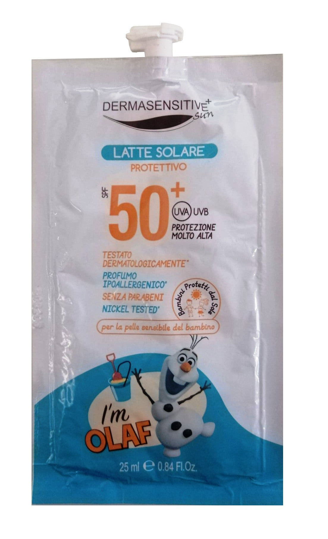 Dermasensitive Olaf Latte Solare Protettivo SPF 50+ Bustina 25 ml