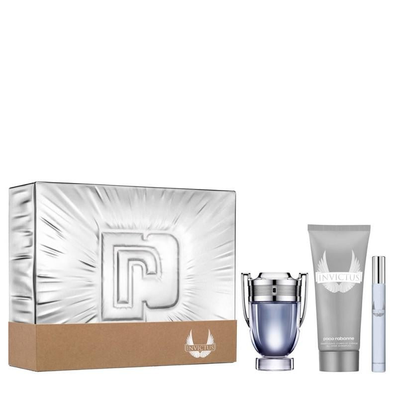Paco rabanne invictus Cofanetto edt 100 ml & Doccia 150 ml & edt. 10 ml.