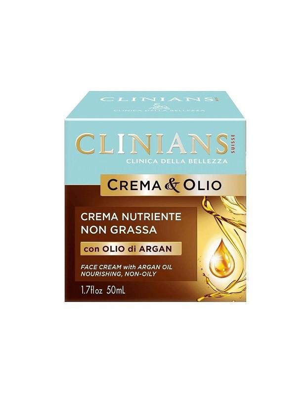 Clinians Crema &Olio Crema Nutriente Non Grassa con Olio di Argan 50 ml