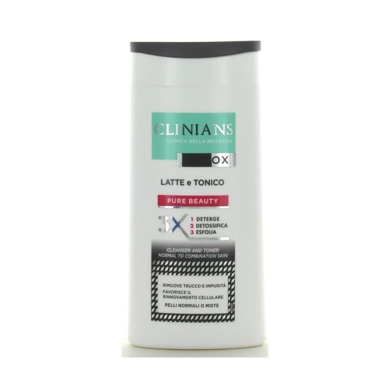 Clinians Detox Latte e Tonico 3X Pure Beauty 200 ml