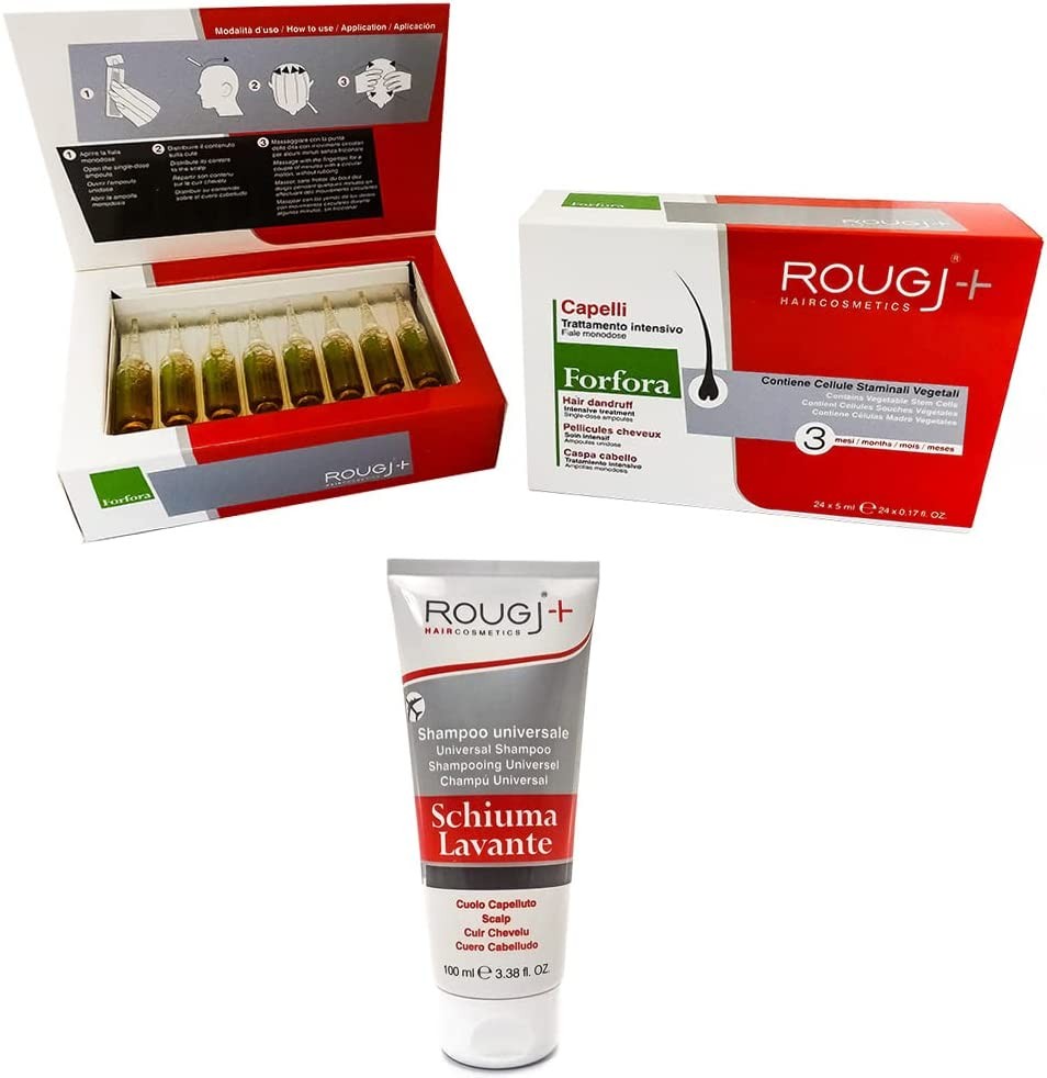ROUGJ Fiale Capelli Antiforfora 24 x 5 ml. 3 Mesi