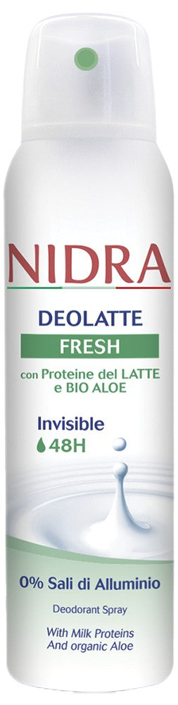 Nidra Deodorante Deolatte Fresh Invisible 48H 150 ml spray