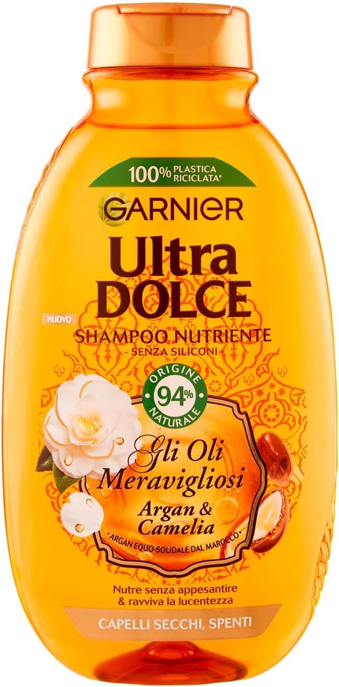 Garnier Ultra Dolce Shampoo 250 ml. Gli Oli Meravigliosi
