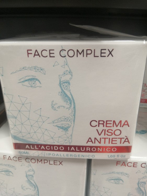 Face Complex Viso Crema Antietà All'Acido Ialuronico 50 ml.