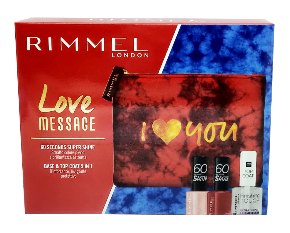 Rimmel Conf. Love Message 2 Smalti + 1 Base & Top Coat