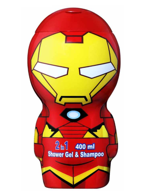 Avengers Iron Man 2D Shower Gel & Shampoo 400 ml.