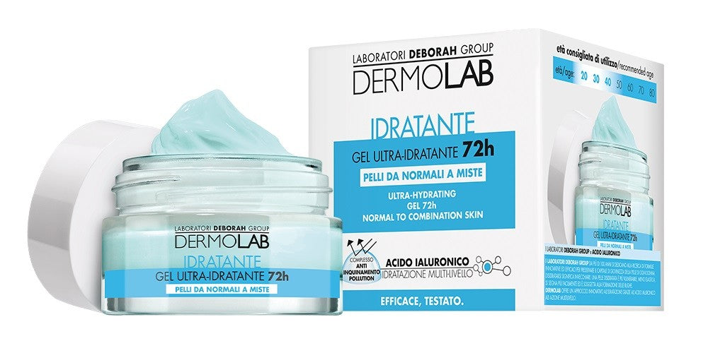 DermoLab Crema Idratante Gel Ultra Idratante 72H 50 ml