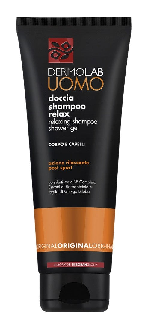 DermoLab Uomo Doccia Shampoo Relax Azione Rilassante Post Sport 250ml