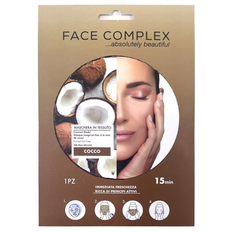 Face Complex Viso Maschera Tessuto Cocco 15 Minuti""
