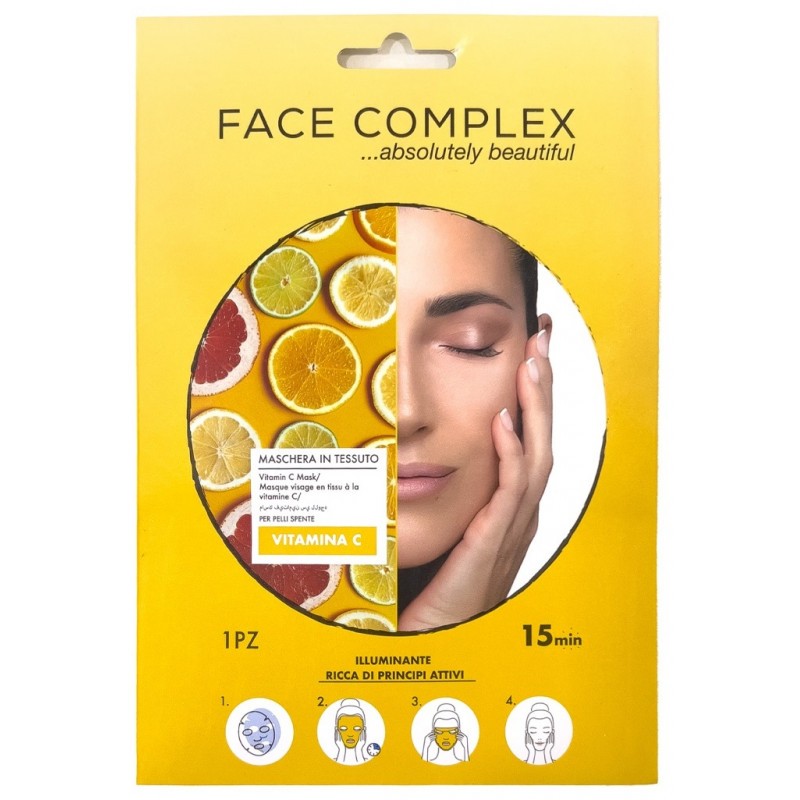Face Complex Viso Maschera Tessuto Vitamina C 15 Minuti""