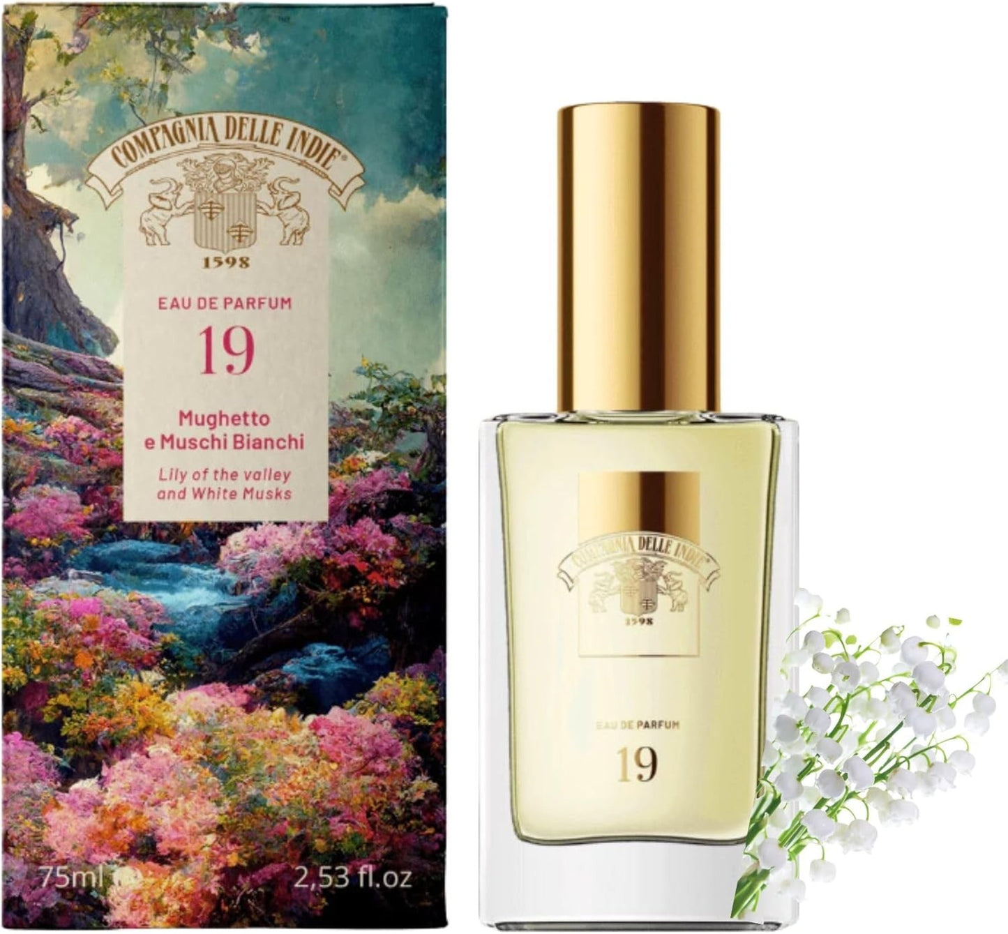 Compagnia Delle Indie Edp. 75 ml. Mughetto e Muschi Bianchi