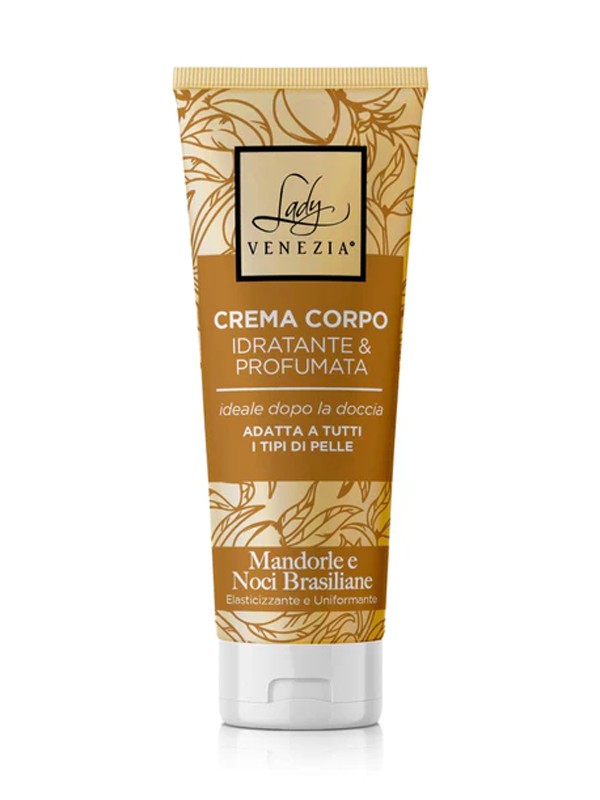Crema Corpo Lady Venezia 250 ml. Idratante Mandorle e Noci Brasiliane