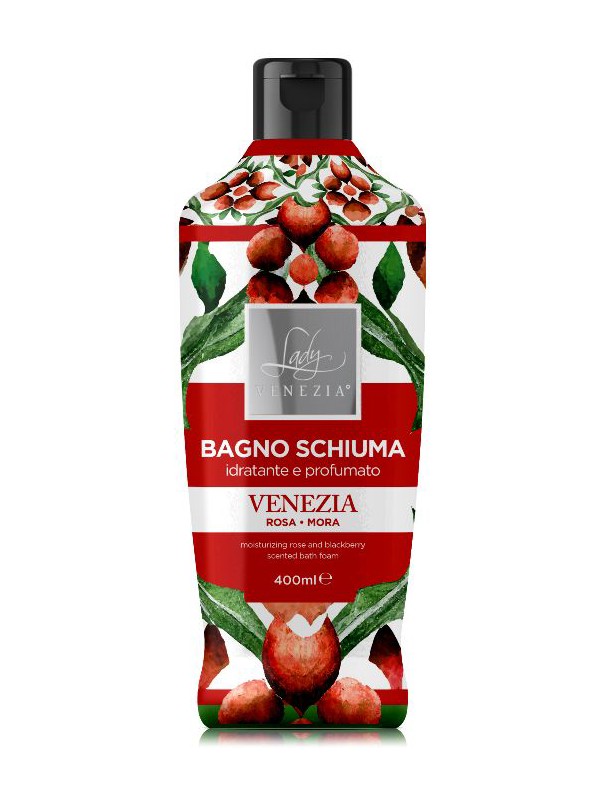Lady Venezia Bagnoschiuma 400 ml. Idratante Venezia Rosa e Mora