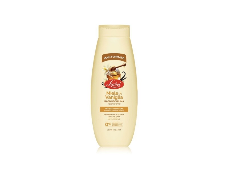 Liabel Bagnoschiuma 750 ml. Miele e Vaniglia Rigenerante