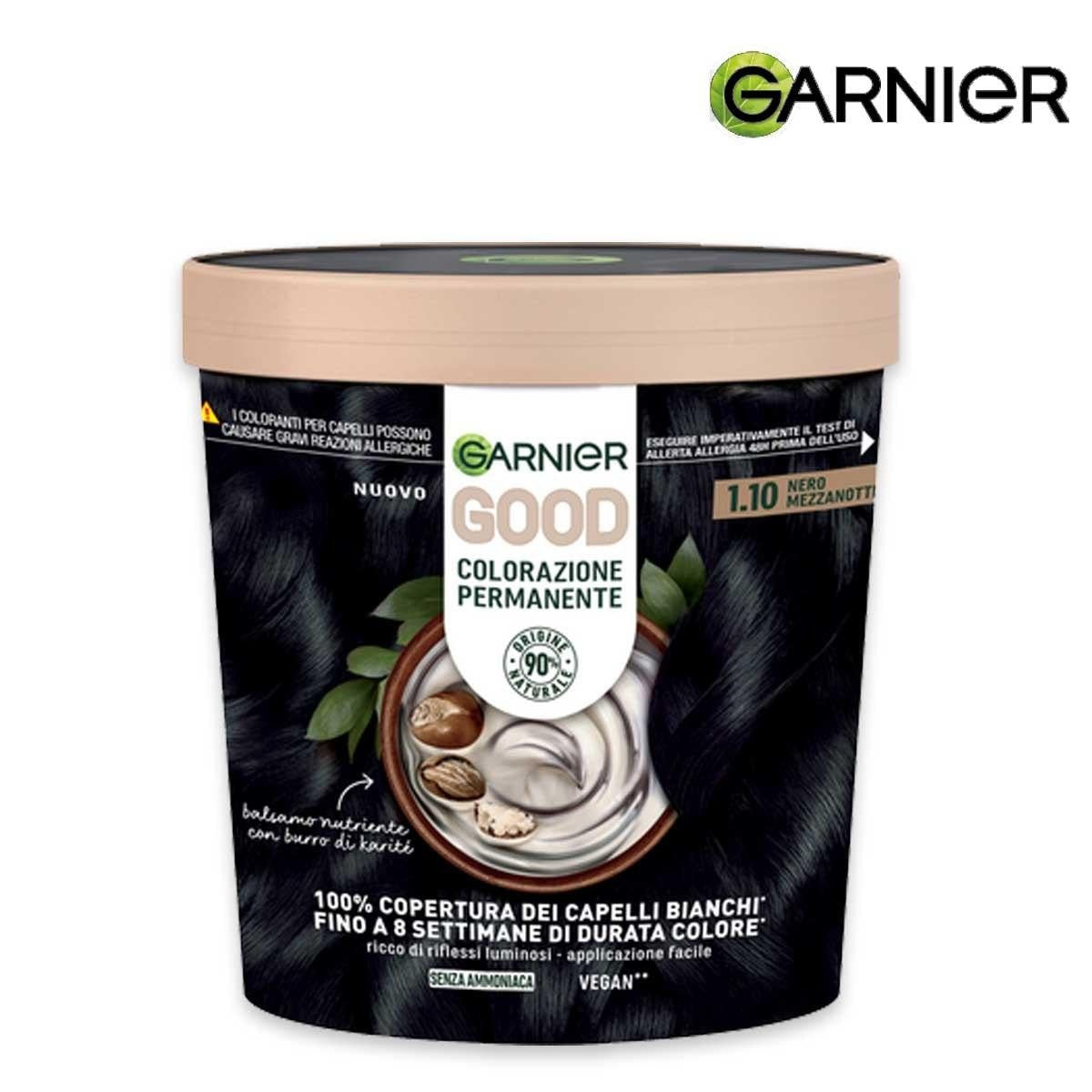 Garnier Good Colorazione Permanente n. 1.10 Nero Mezzanotte