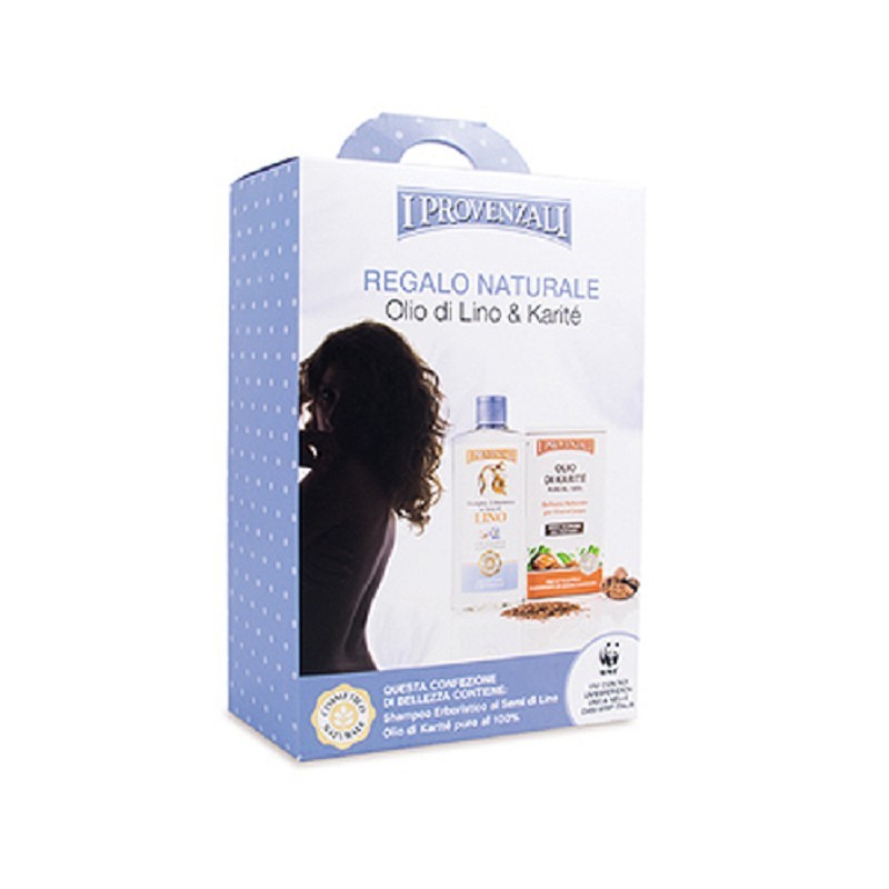 I PROVENZALI COFFRET OLIO DI LINO&KARITE SHAMPO 250 ML + OLIO 100 ML