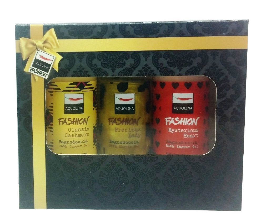 Aquolina Fashion 3 Bagno Doccia Trendy Set 3 da100 ml