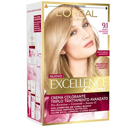Excellence Crema Colorante N.9.1 Biondo Chiarissimo Cenere