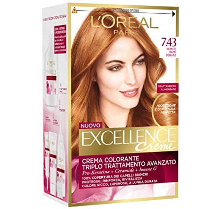 Excellence Crema Colorante N.7.43 Biondo Rame Dorato