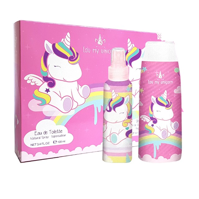My Unicorn edt. per bambini 100 ml Spray & Bsh.300 ml.Cofanetto