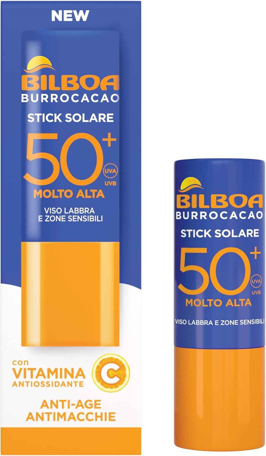 Bilboa Burrocacao Solare Stick Viso Labbra 50 ml. SPF 50+ Molto Alta