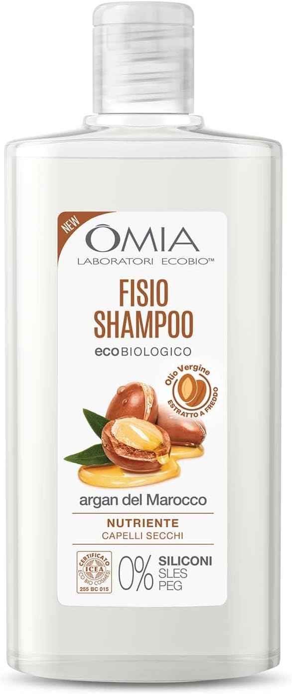 Omia Shampoo Capelli Eco Bio Argan Del Marocco 200 ml.