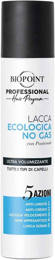 Biopoint Lacca Professionale Ecologica no Gas 5 azioni 300 ml.
