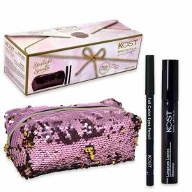 Kost Pochette Paillettes + Mascara Maxi Ciglia, Nero + Matita Occhi Nera