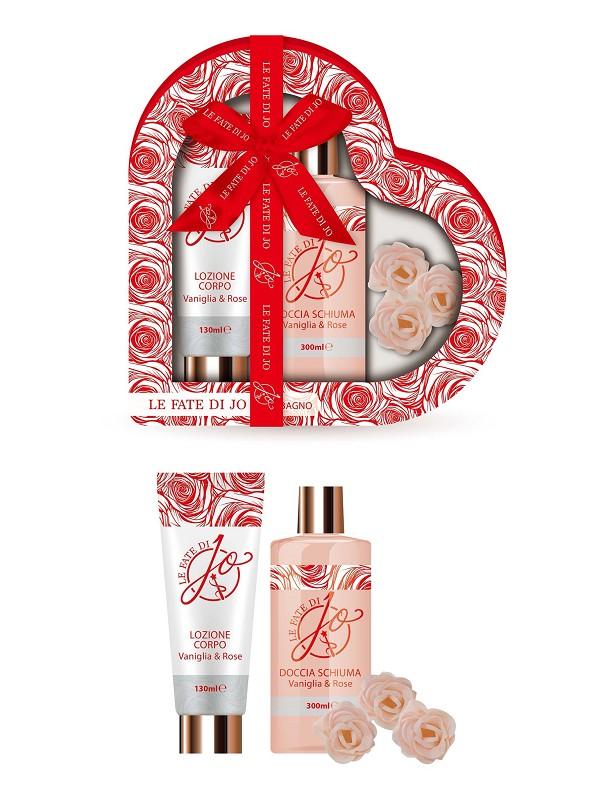le fate di jo Cofanetto Cuore con Bodylotion Bagnodoccia & Petali