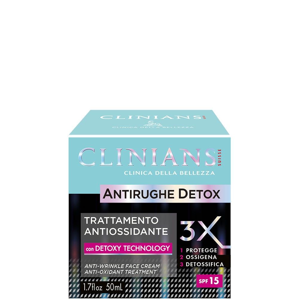 Clinians Detox Trattamento Antirughe Antiossidante 50 ml