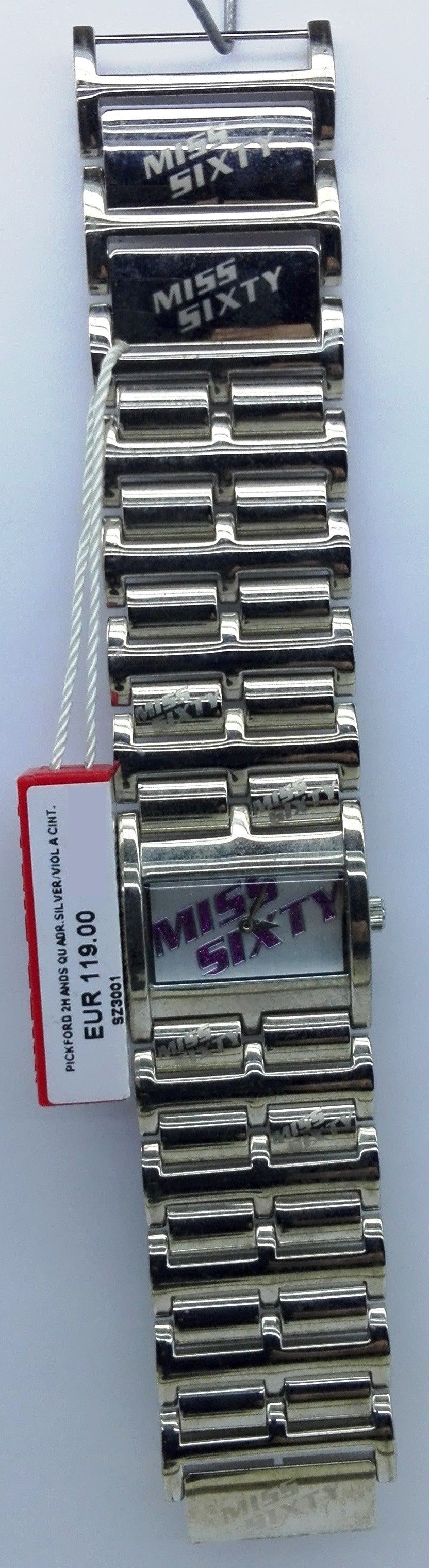 Miss Sixty Orologio SZ3001 Pickford 2m Ands Quadrante Silver/Viola Cinturino Acciaio