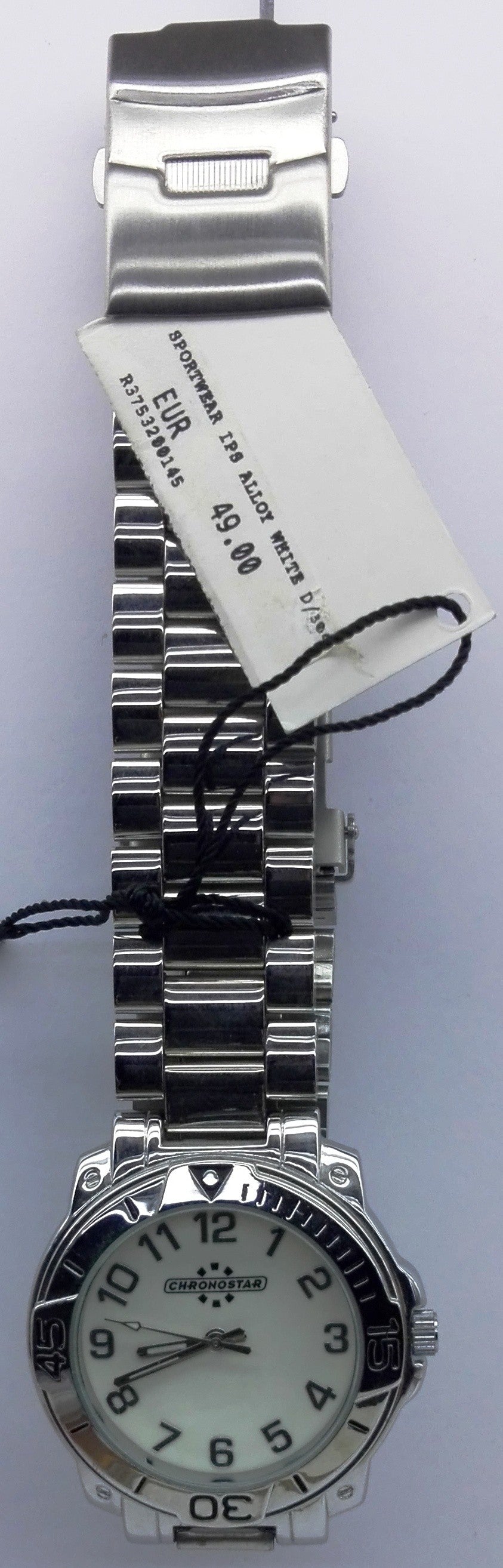 Cronostar Orologio R3753200145 Sportwear Quadrante Bianco Cinturino Acciaio