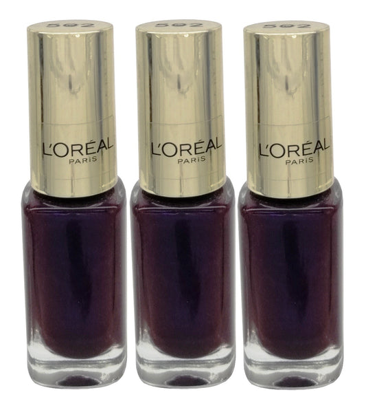 L'Oreal Color Riche Smalto Trio N°502 Purple Disturbia 5 ml. ( 3 pezzi )
