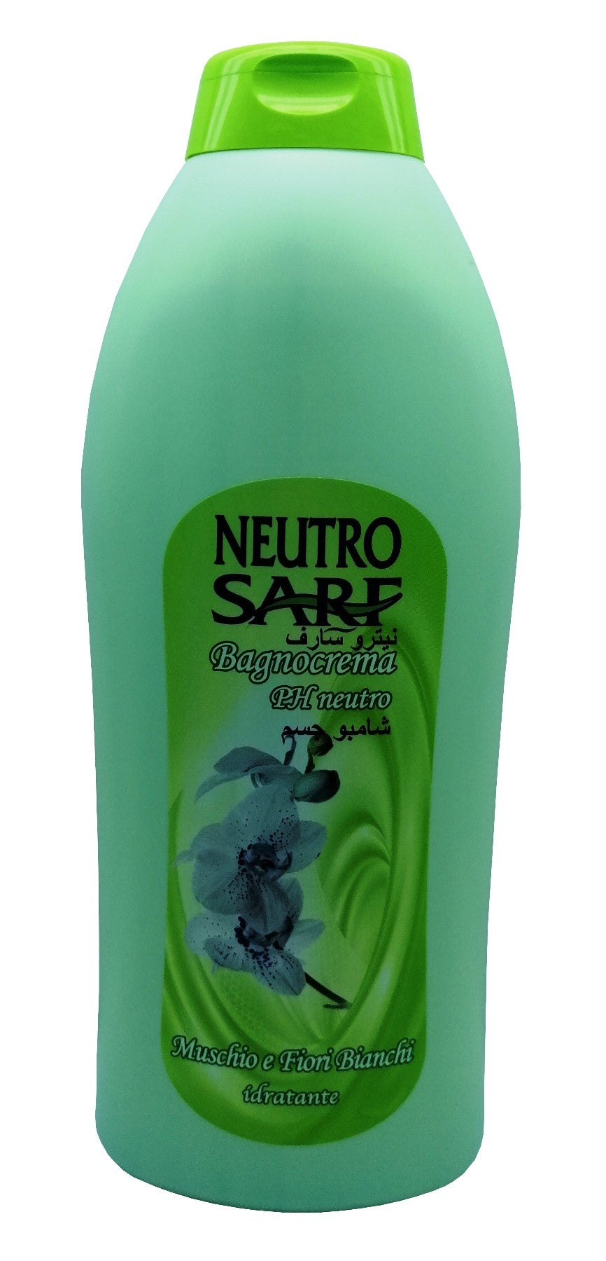 Neutro Sarf Bagnocrema Ph Neutro Muschio e Fiori Bianchi Idratante 1000 ml