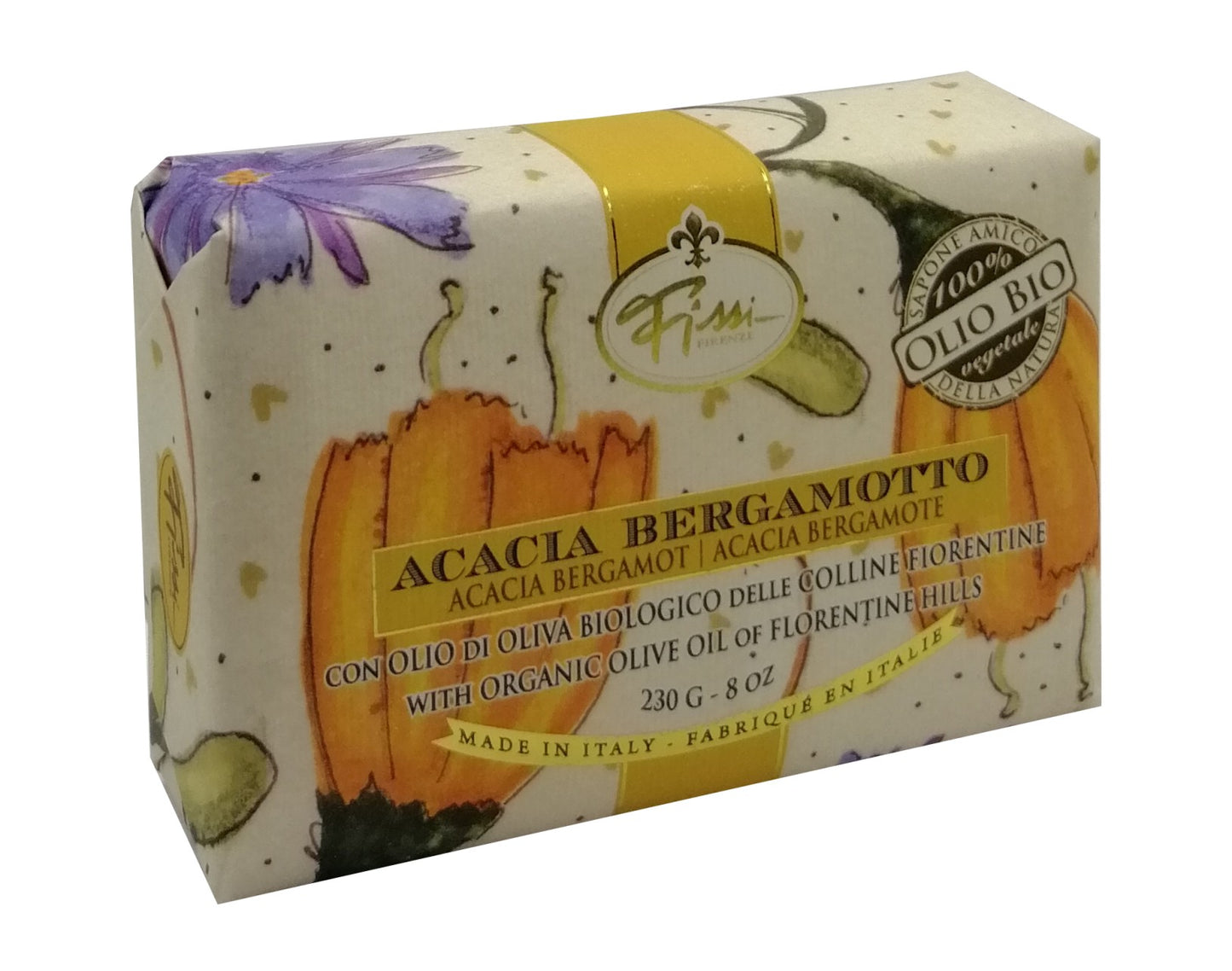 Mario Fissi Saponetta Acacia Bergamotto  230 gr.