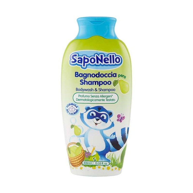 Saponello Bagnodoccia Shampoo Pera 400 ml