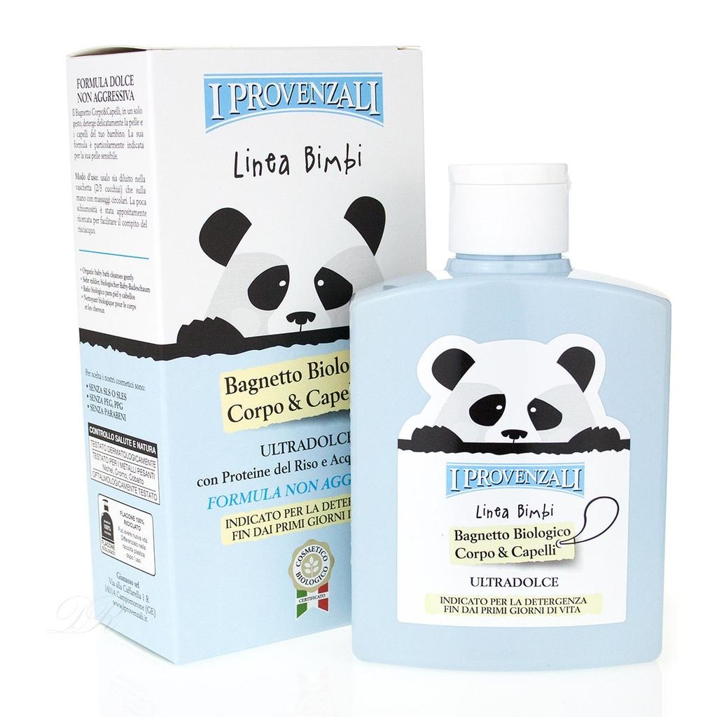 I Provenzali Linea Bimbi Bagnetto Biologico Corpo & Capelli 250 ml