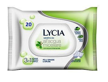 Lycia Salviettine Struccanti Complesso Minerale Per Pelli Grasse e Impure 20 pz
