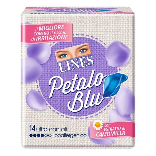 Lines Petalo Blu 14 Ultra Con Ali Ipoallergenico