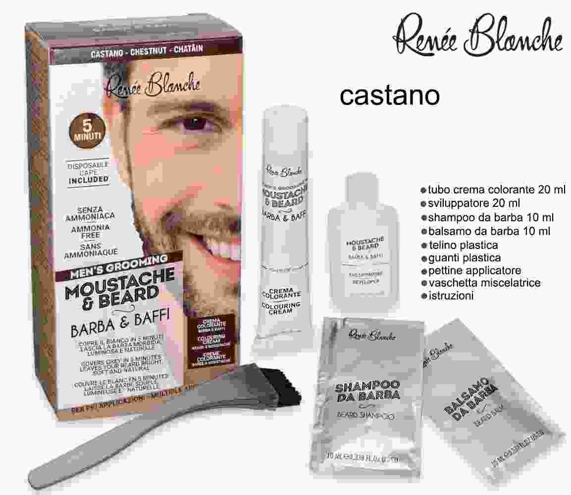 Reneè Blanche Crema Colorante Barba e Baffi Castano